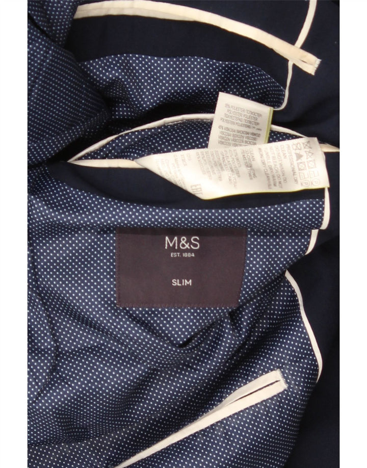 Marks & Spencer Męska marynarka zapinana na 2 guziki, UK 38, średni granat
