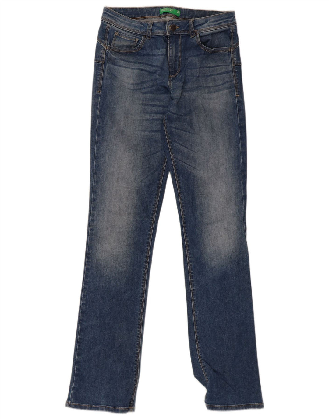 Jeansy damskie Benetton W28 L32 niebieskie