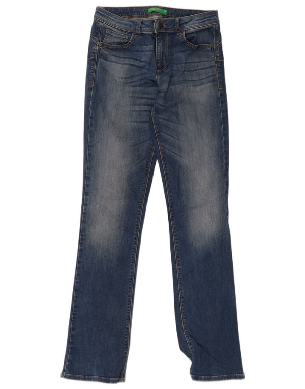 Jeansy damskie Benetton W28 L32 niebieskie