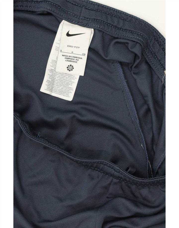 Męskie spodenki sportowe Nike Dri Fit, małe, granatowe, z poliestru w blokach kolorów