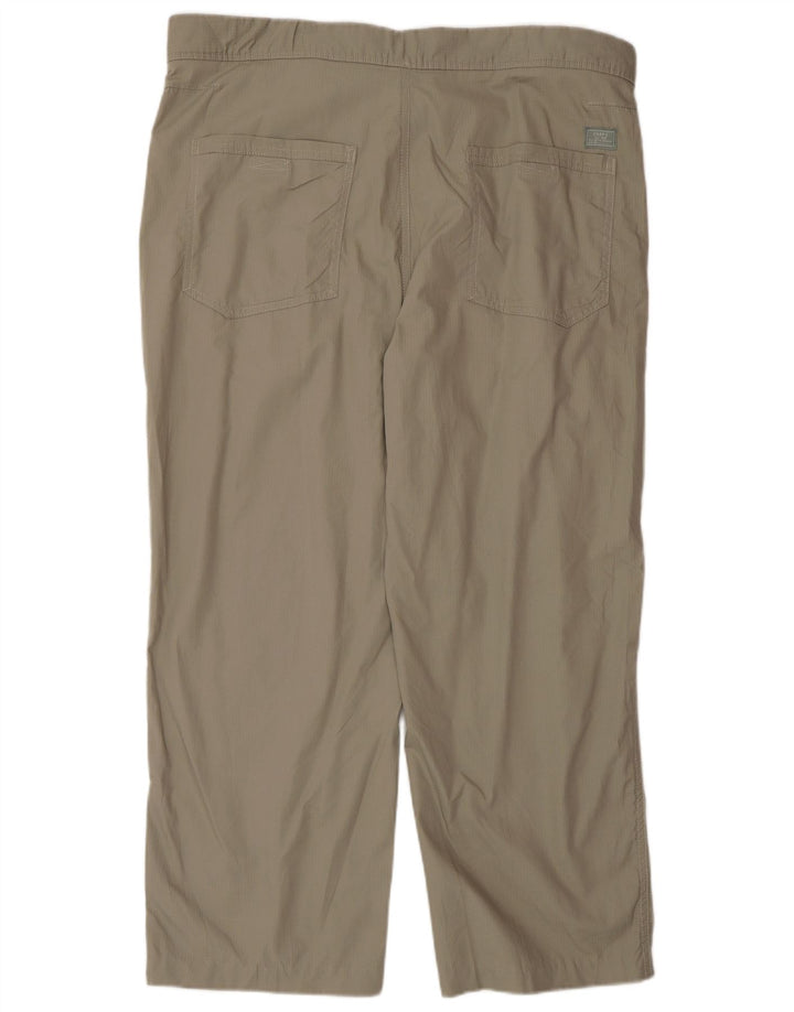 Męskie proste spodnie chino Chaps W36 L32 Szara bawełna