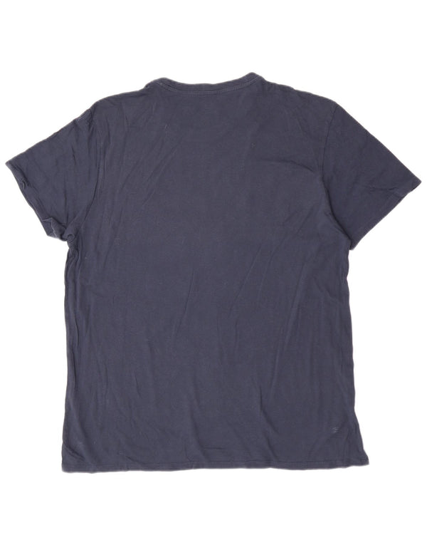 Męski T-shirt Levi's 501 z grafiką, 2XL, granatowy, blok kolorów