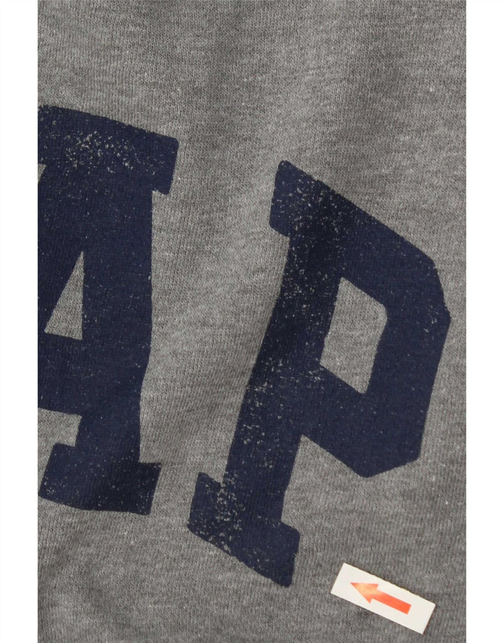 Męski sweter z grafiką Gap, średnioszary