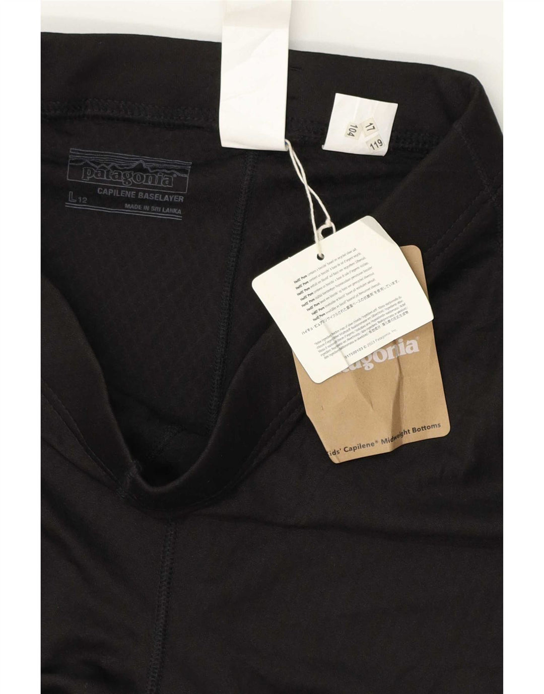 Legginsy damskie Patagonia US 12, duże, czarne, poliestrowe