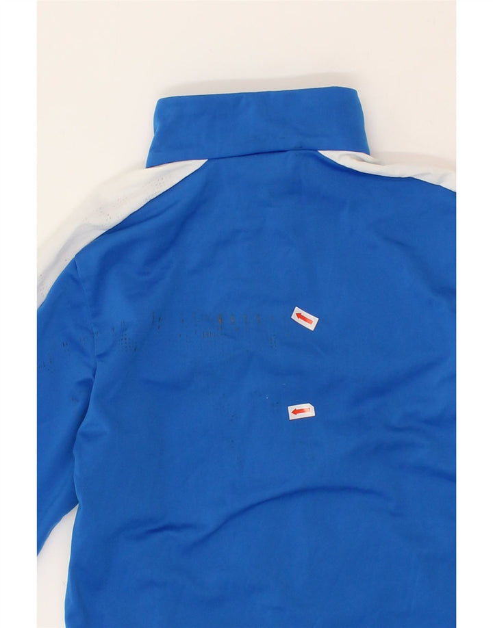 PUMA Boys Tracksuit Top Jacket 7-8 Years Blue Colourblock Polyester Vintage Puma and Second-Hand Puma from Messina Hembry 
