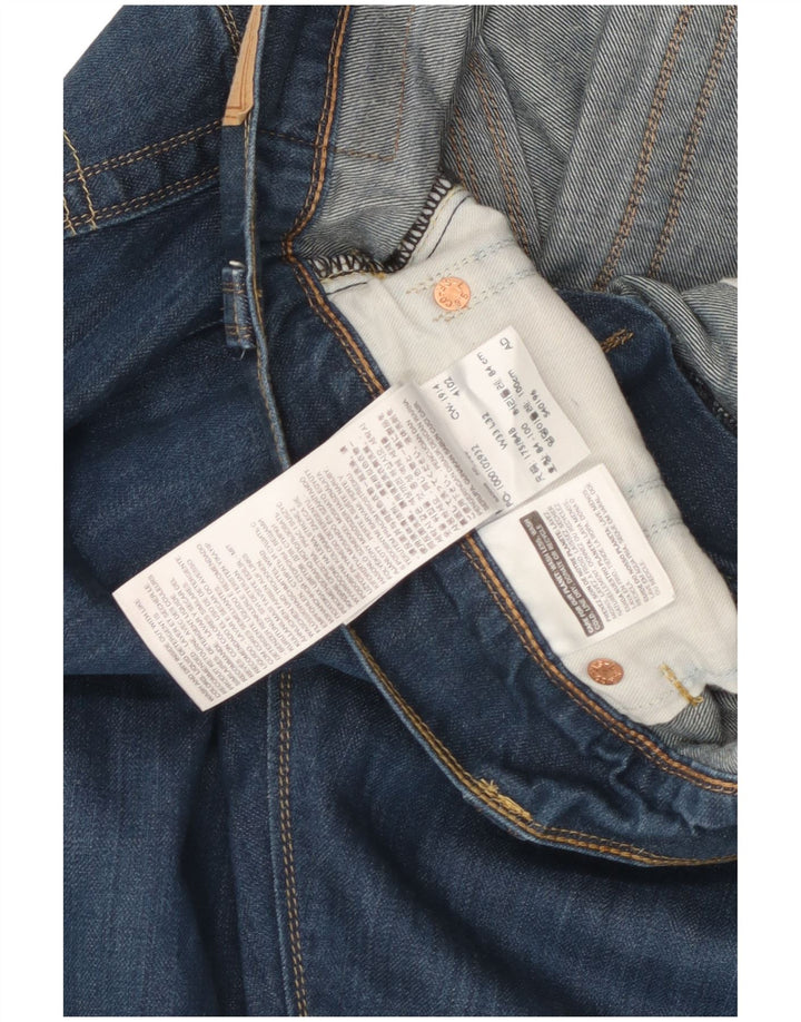 Męskie proste dżinsy Levi's W33 L28 Niebieskie bawełniane