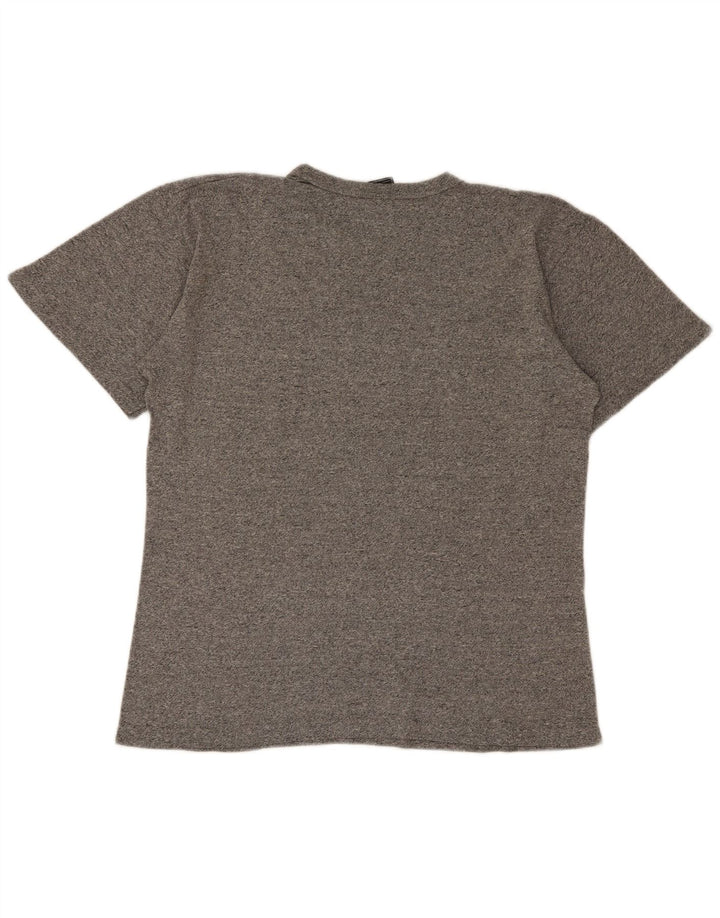 Męski T-shirt Champion z grafiką, duży, szary, nakrapiany