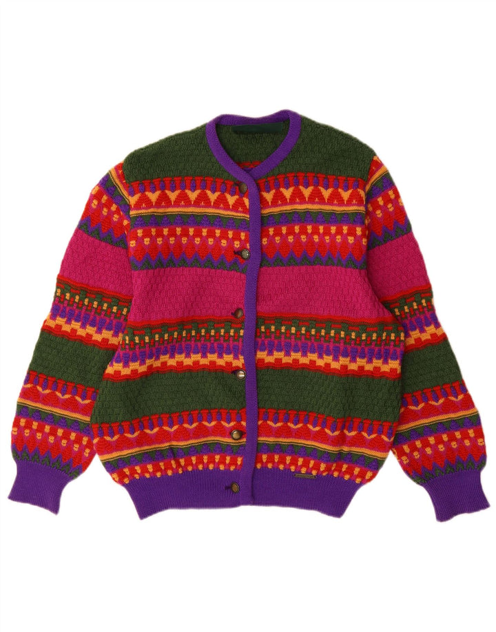 Sweter damski Giesswein UK 14, duży, wielokolorowy, geometryczny
