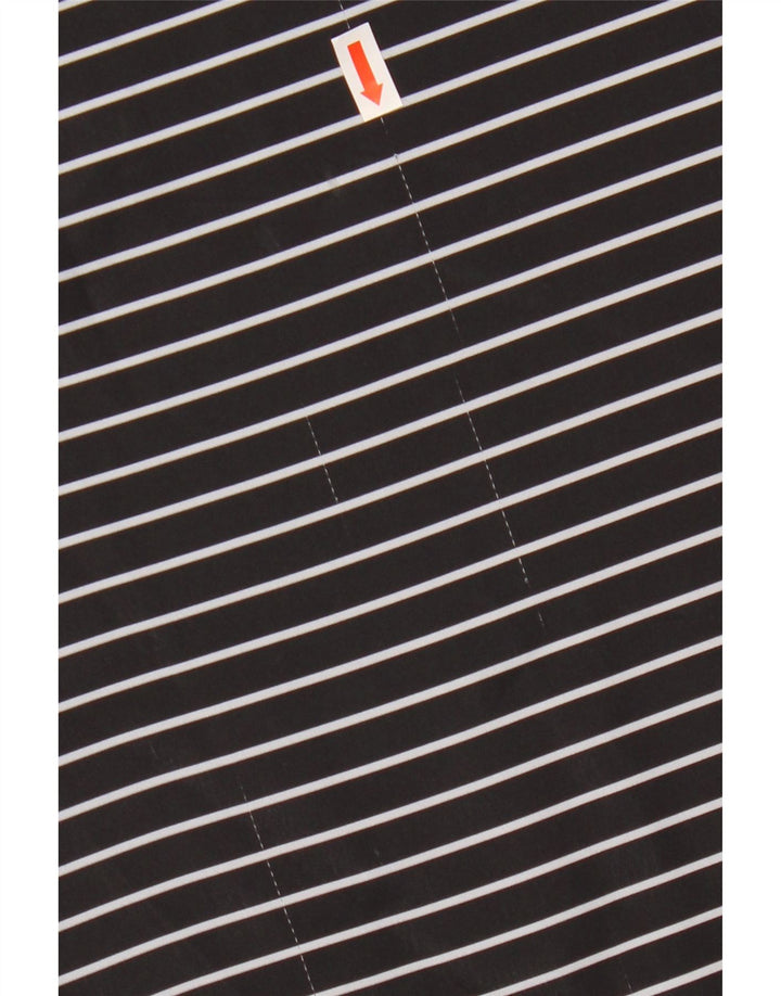 Damska koszulka ADIDAS Crop Oversize Top UK 8 Small Black Pinstripe