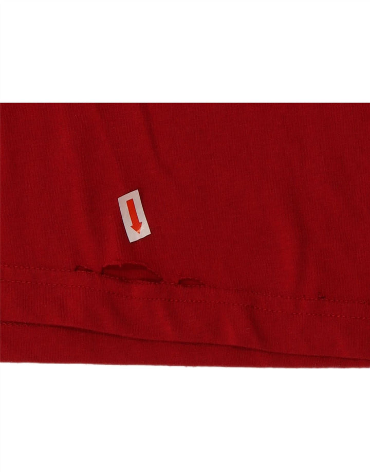 T-shirt męski Lyle & Scott, średni czerwony poliester