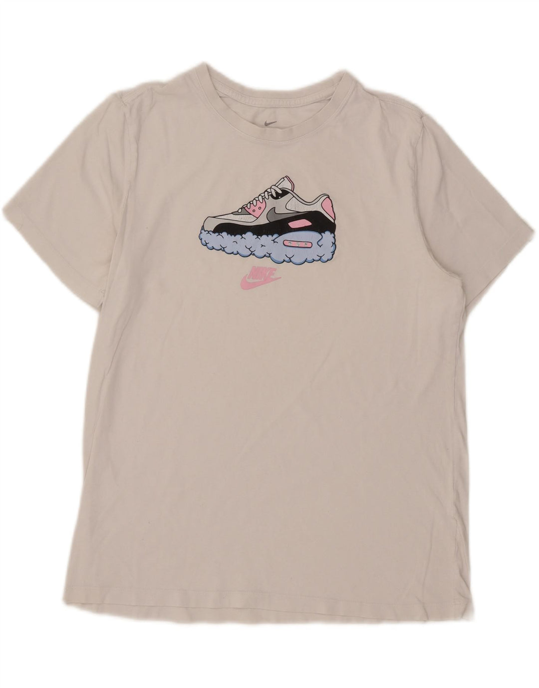 Męski T-shirt z grafiką Nike, duży, biały