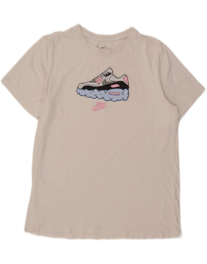 Męski T-shirt z grafiką Nike, duży, biały