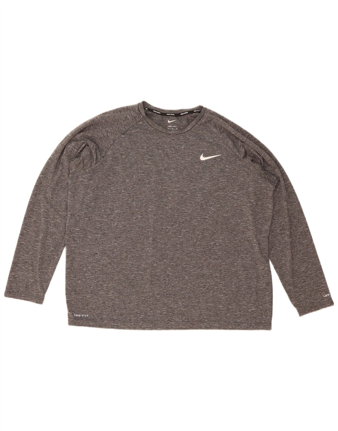Męska koszulka Nike Dri Fit z długim rękawem XL, szara, nakrapiana