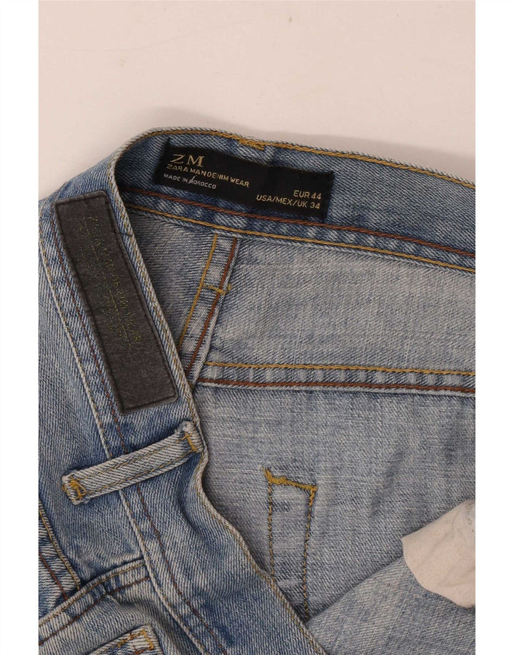 Męskie jeansy Zara W34 L33 niebieskie