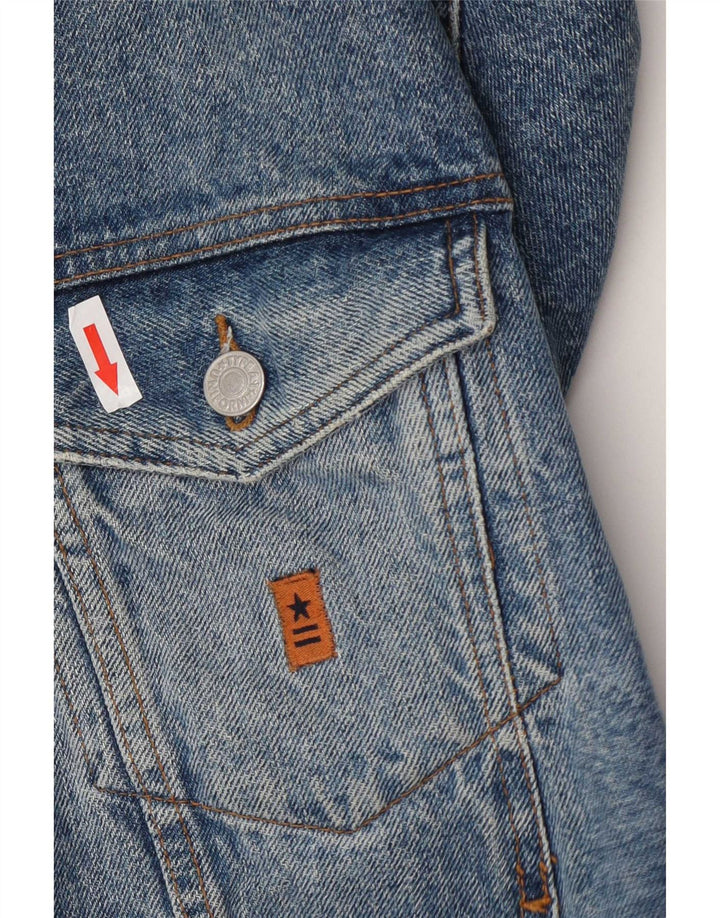 Uniformowa męska kurtka dżinsowa UK 38 Medium Blue Cotton