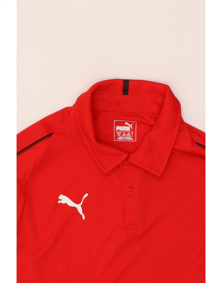 PUMA Mens Polo Shirt Large Red Polyester Vintage Puma and Second-Hand Puma from Messina Hembry 