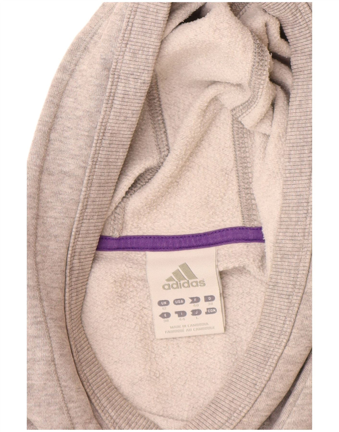 Damska bluza z kapturem Adidas Graphic UK 12 Medium Grey