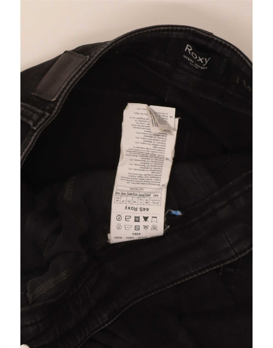 Damskie jeansy Roxy Slim UK 18 XL W32 L30 Czarna bawełna