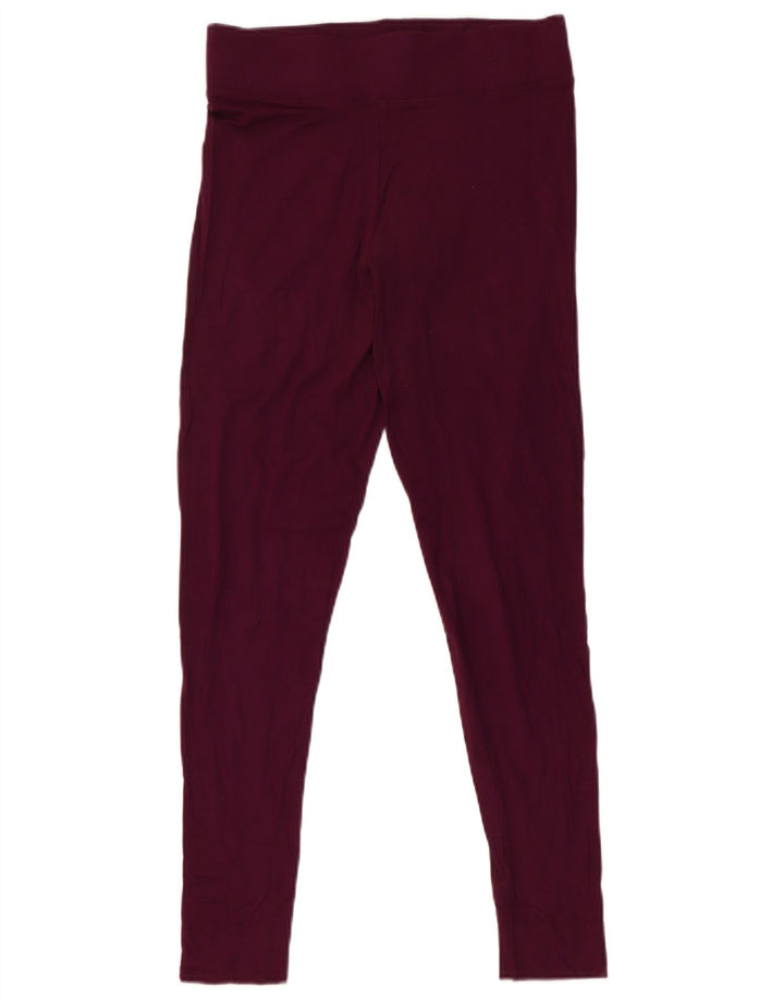 Legginsy damskie Marks & Spencer UK 10 Small, bordowa wiskoza