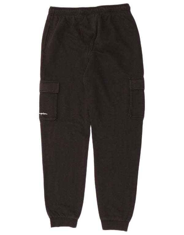 Chłopięce spodnie dresowe Champion Cargo Joggers 15-16 lat 2XL Czarna bawełna