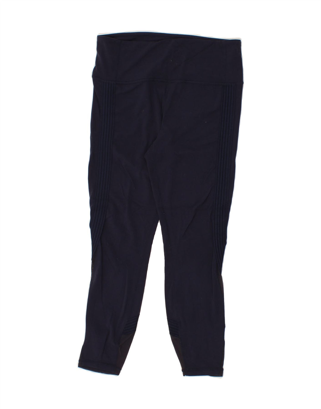 ATHLETA Womens Leggings UK 12 Medium Navy Blue Nylon Vintage Athleta and Second-Hand Athleta from Messina Hembry 