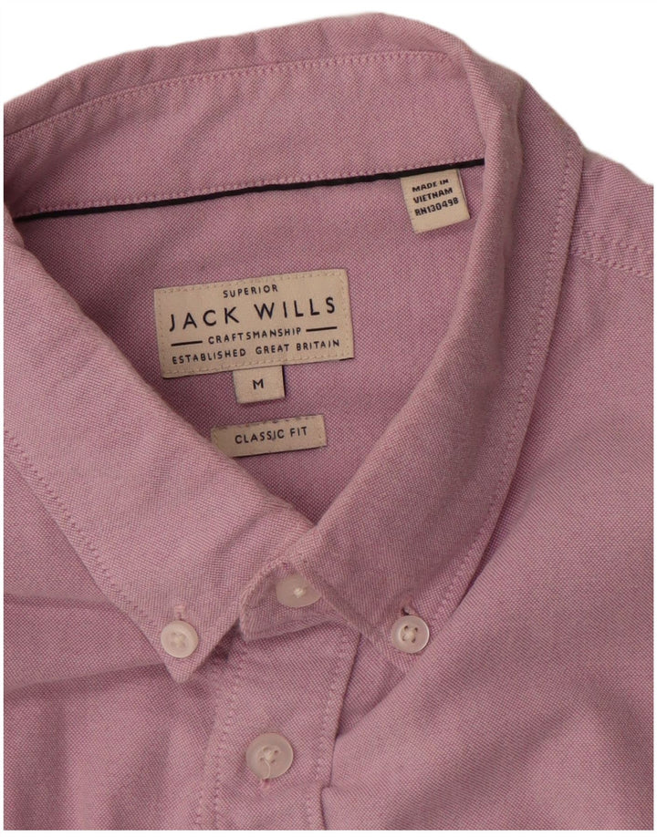 Koszula męska Jack Wills o klasycznym kroju, średnio różowa, bawełniana