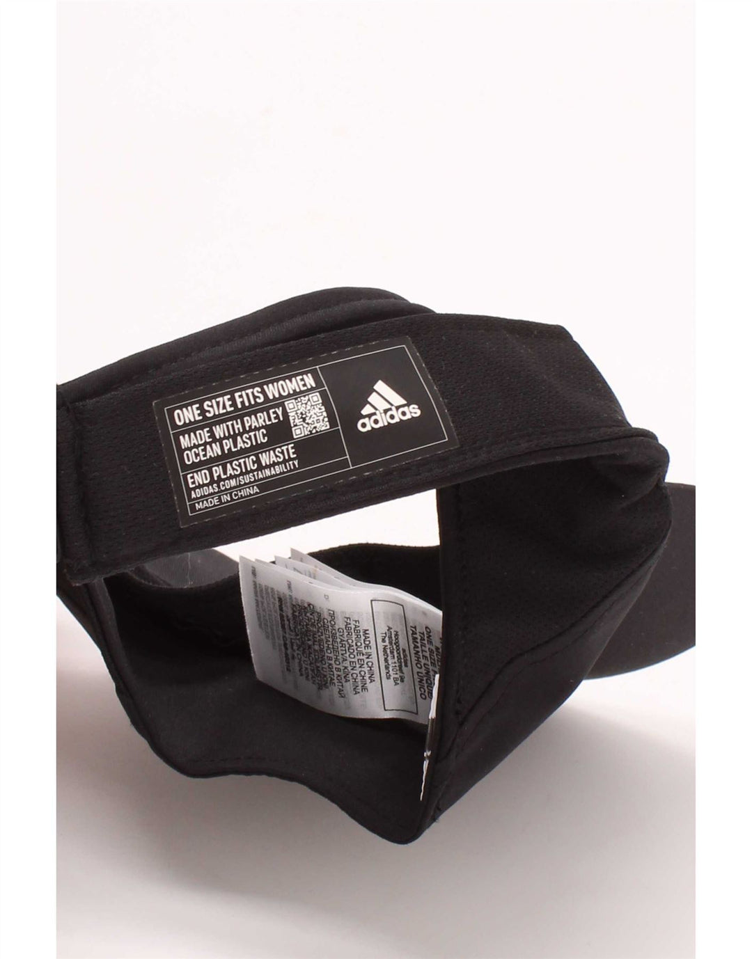 Damska czapka Adidas Aeroready Graphic Visor w jednym rozmiarze, czarna, poliestrowa