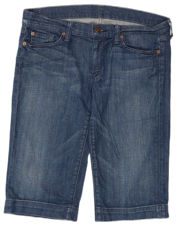 Damskie spodenki jeansowe 7 For All Mankind W31 Średnioniebieskie bawełniane