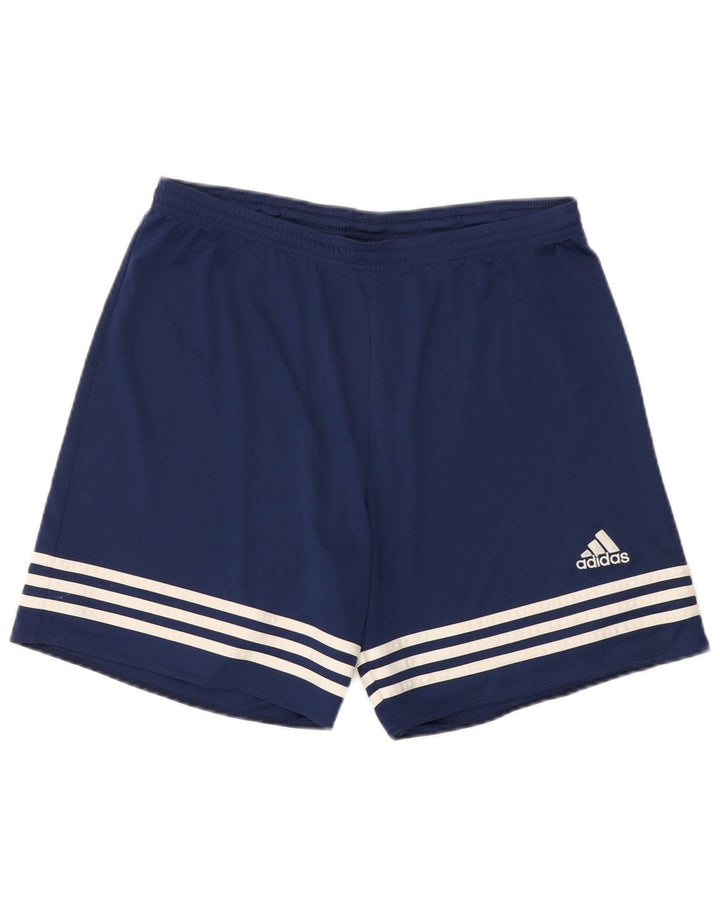 Męskie spodenki sportowe Adidas Climalite, duże, granatowe, z poliestru