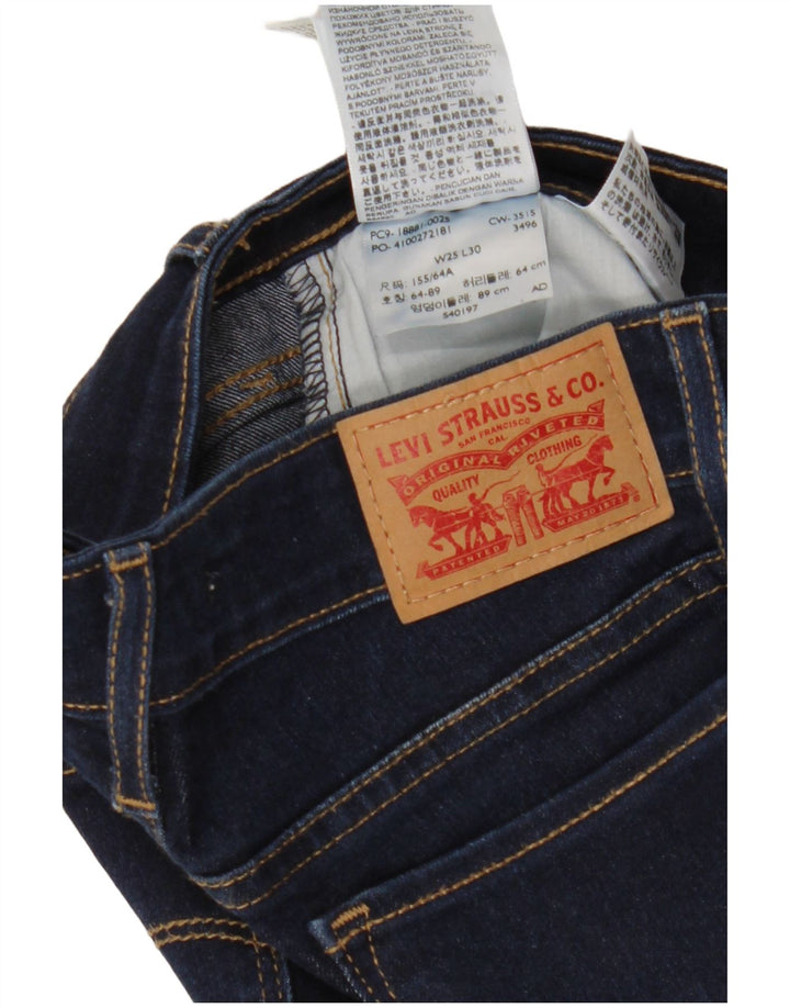Damskie jeansy Levi's 711 Skinny W25 L26 Granatowa bawełna