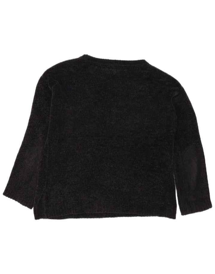 Damski sweter oversize VOLCOM z dekoltem w łódkę US 0/2 XS, czarna wełna