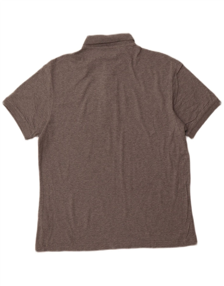 Męska koszulka polo BARBOUR, duża, szara, bawełniana w plamki