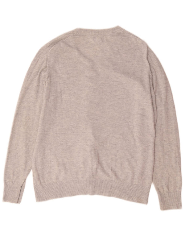 Damski sweter rozpinany Gap UK 18 XL, szary, nakrapiany nylon