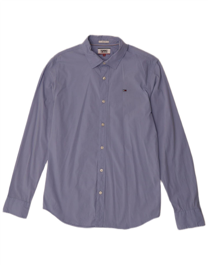Męska koszula slim fit Tommy Hilfiger w kolorze średnioniebieskim, bawełniana