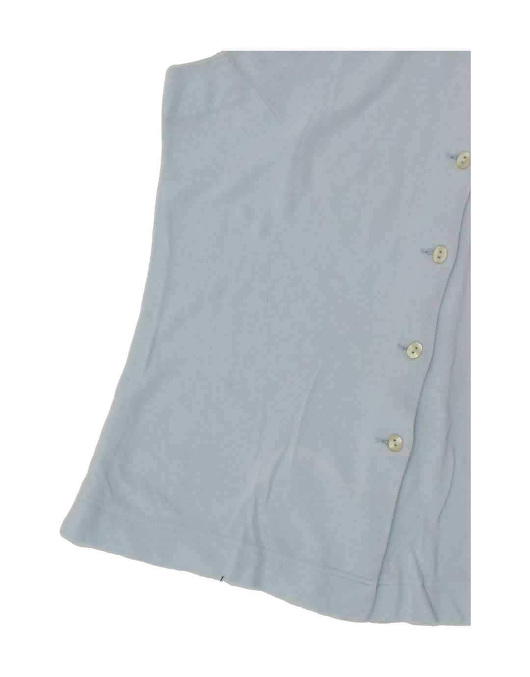 LACOSTE Womens Sleeveless Shirt Blouse Size 42 Large Blue Cotton Vintage Lacoste and Second-Hand Lacoste from Messina Hembry 