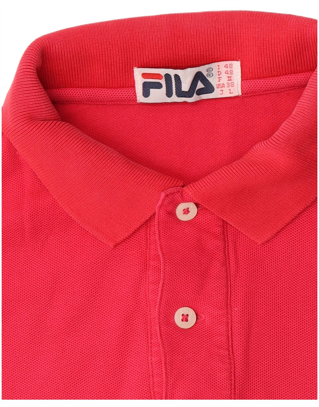Męska koszulka polo Fila IT 48 Średni róż