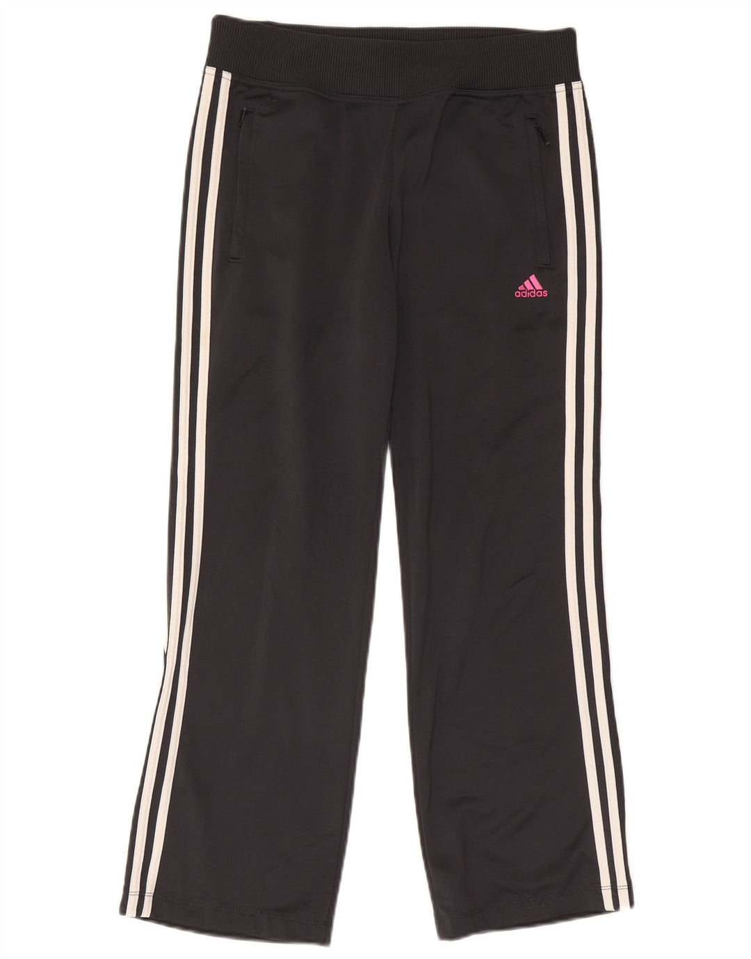 Damskie spodnie dresowe Adidas UK 14 Średni szary poliester