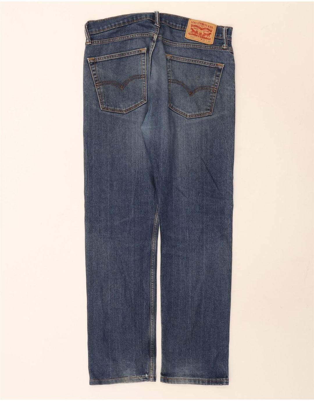 Męskie jeansy Levi's 513 Straight W32 L30 Niebieskie bawełniane