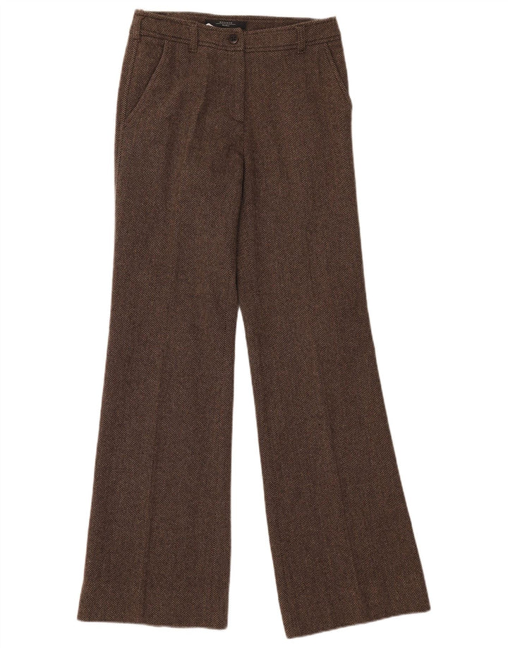 Dwuczęściowy kombinezon damski Max Mara UK 8 Small W28 L33 Brązowy w jodełkę