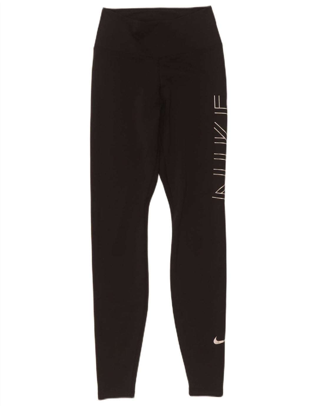 Damskie legginsy Nike Dri Fit Graphic UK 4 XS, czarny poliester