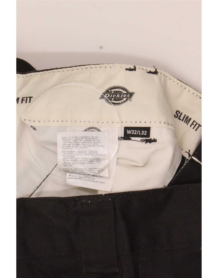 Męskie spodnie chino Dickies Slim Fit W32 L32 Czarny poliester