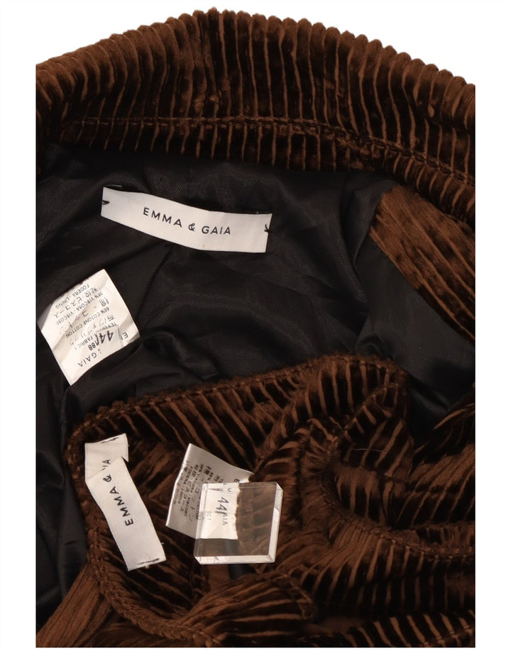 Kombinezon damski sztruksowy EMMA & GAIA IT 44 średni W28 L28 brązowy