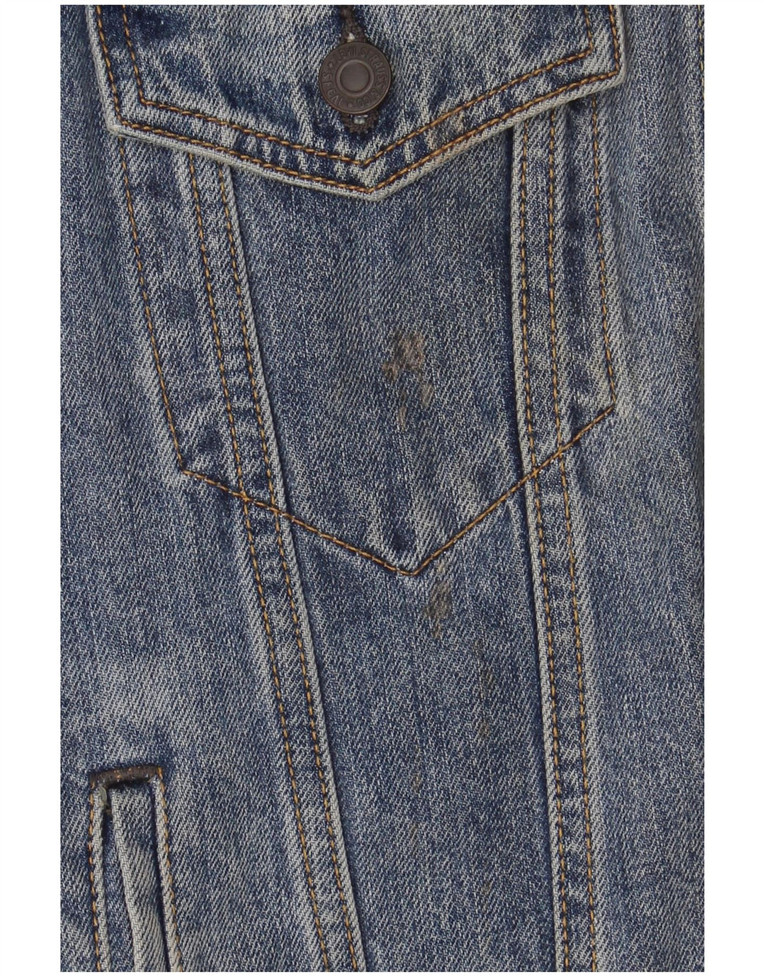 Damska kurtka dżinsowa Levi's UK 10 Small, niebieska, bawełniana