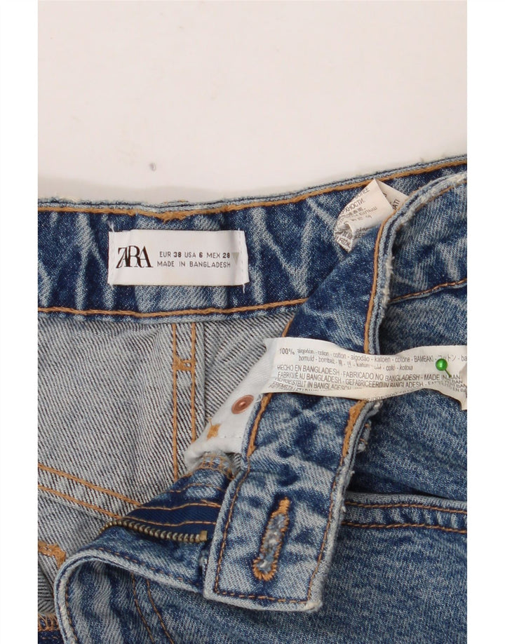 Damskie spodenki jeansowe ZARA EU 38 Small W28 Niebieskie, bawełniane