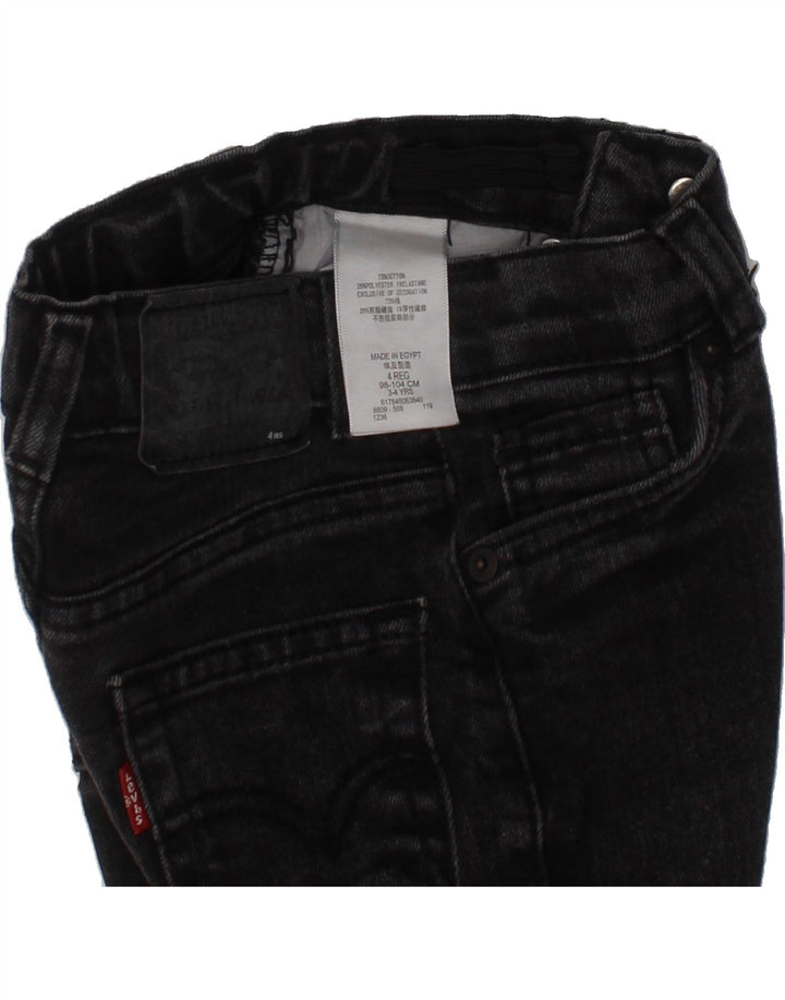 LEVI'S Boys 511 Denim Shorts 3-4 Years W20  Black Cotton Vintage Levi's and Second-Hand Levi's from Messina Hembry 