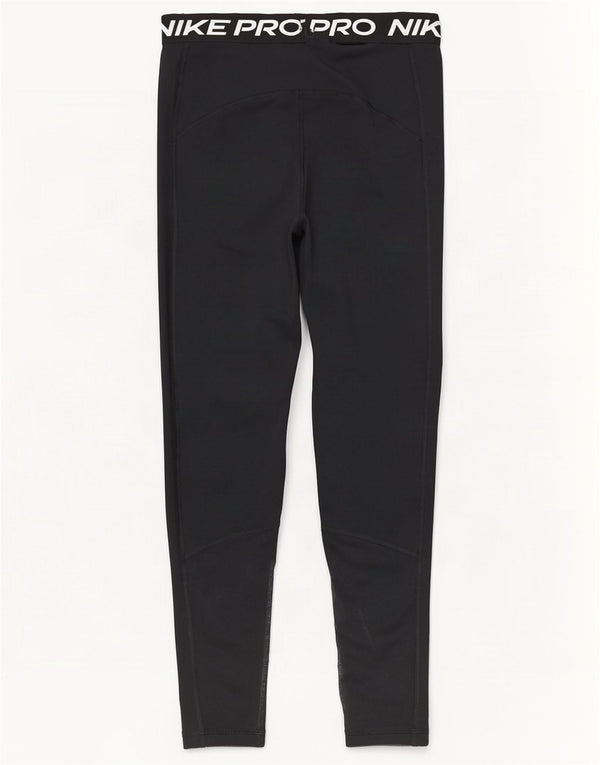 Damskie legginsy Nike Dri Fit Graphic Crop UK 12, średni czarny poliester