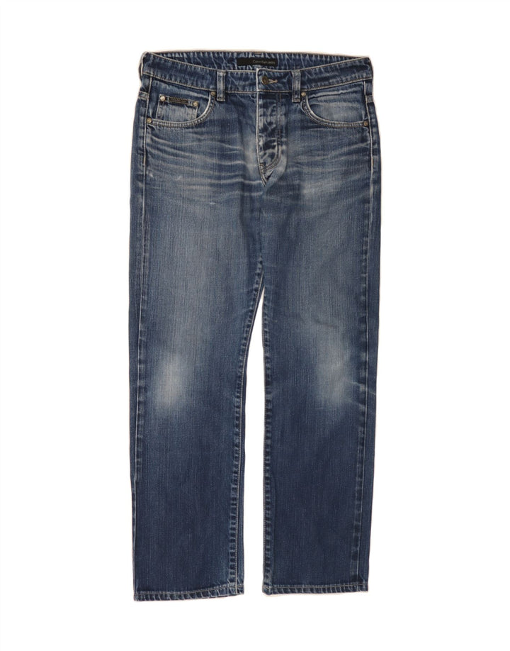 CALVIN KLEIN Mens Straight Jeans W32 L30  Blue Vintage Calvin Klein and Second-Hand Calvin Klein from Messina Hembry 