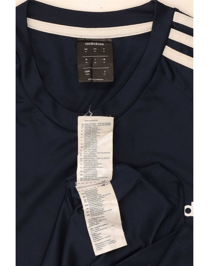 Adidas Męska koszulka Climalite Top Medium Granatowy Poliester