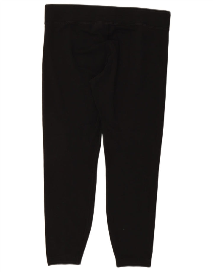 Nike Womens Crop Leggings UK 14 Large Black Cotton