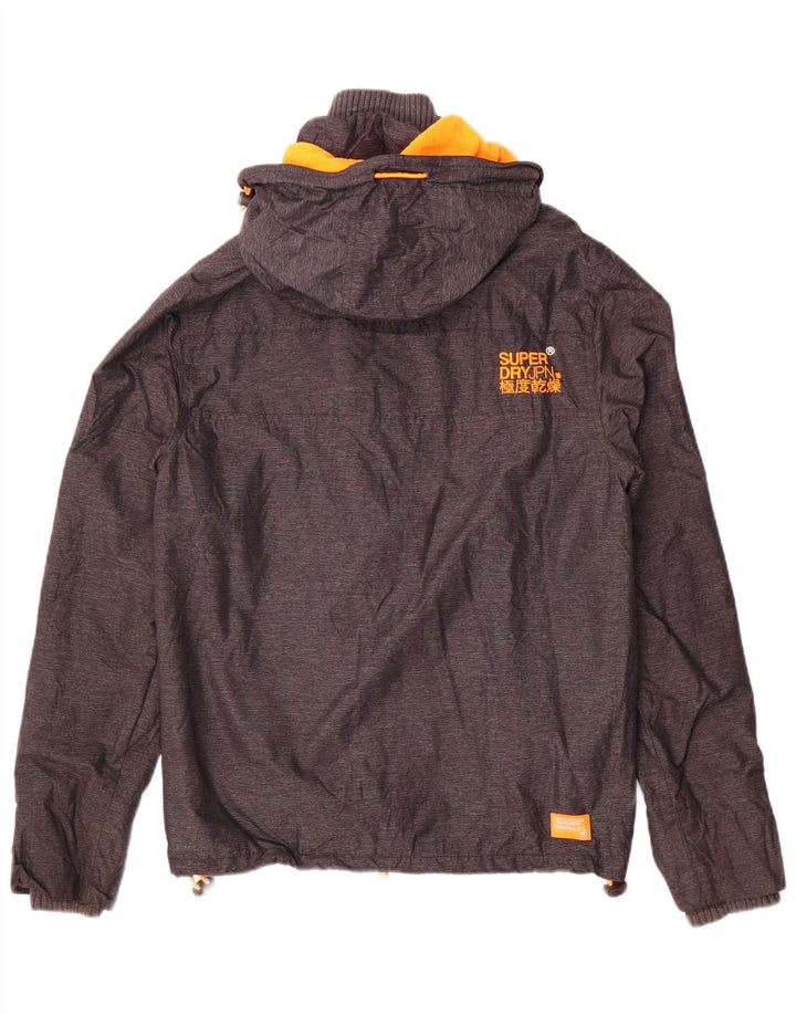 Męska kurtka wiatrówka z kapturem Superdry Windcheater UK 36 Small Grey